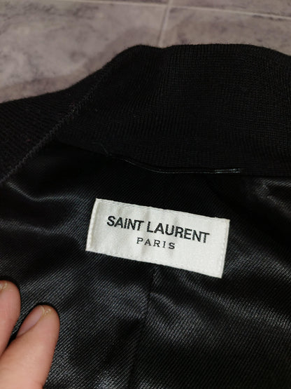 Saint Laurent - Bombers en soie rouge taille S