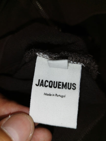 Jacquemus - Pull zippé à capuche « La Camargue » marron taille L