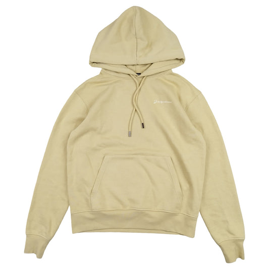 Jacquemus - Pull à capuche jaune taille XS