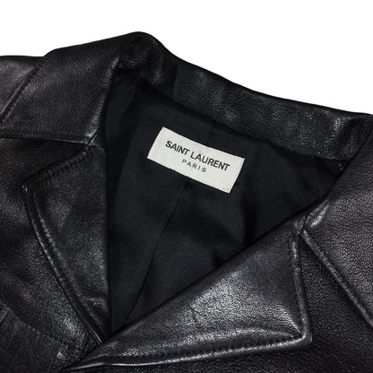 Saint Laurent - Veste courte en cuir taille XS