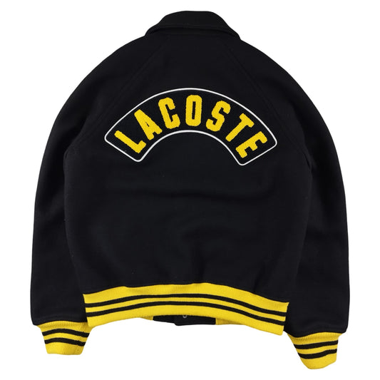 Lacoste - Varsity Jacket noire et jaune taille S