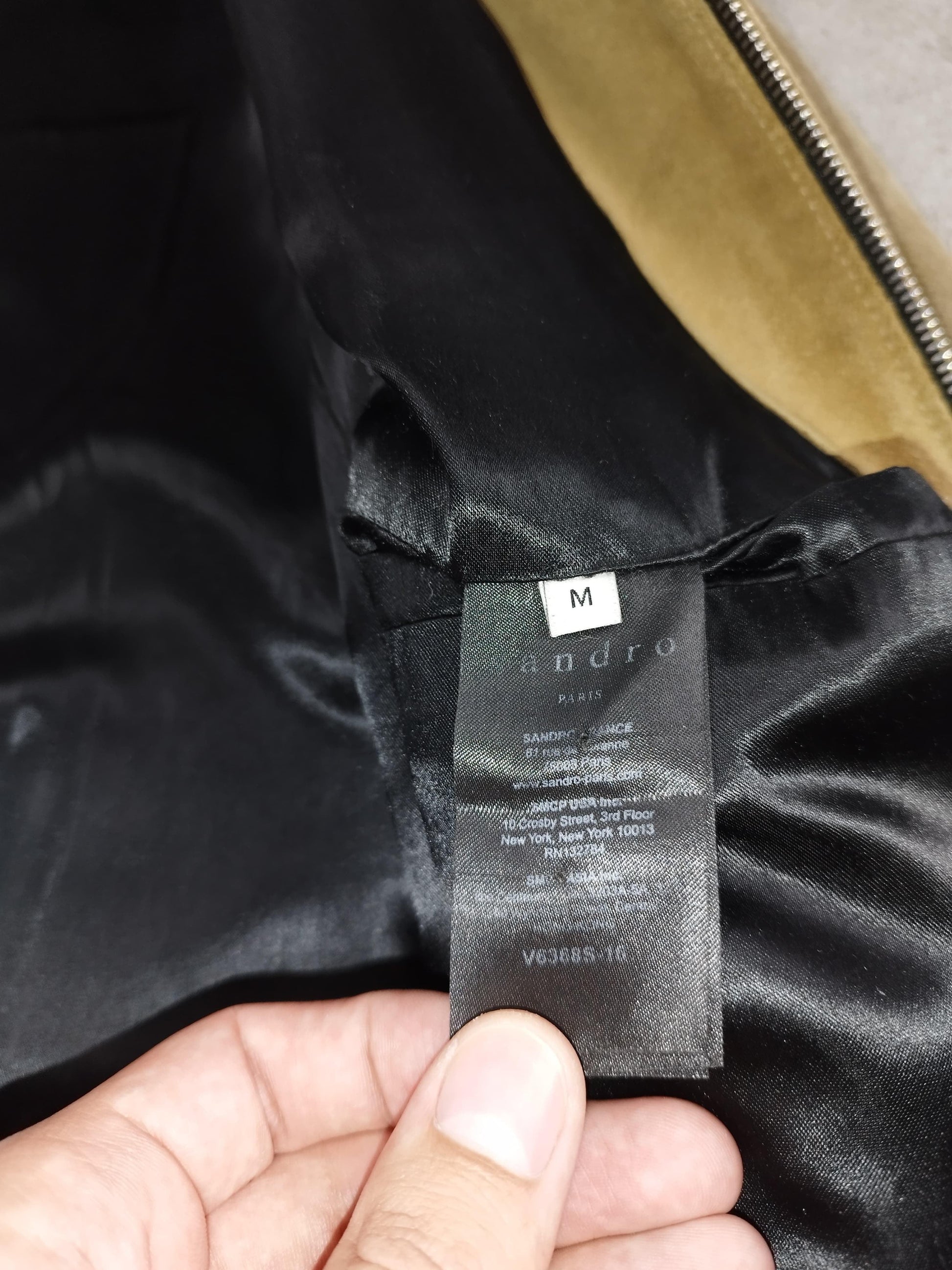 Sandro - Veste en daim crème taille M - Le Saptuaire