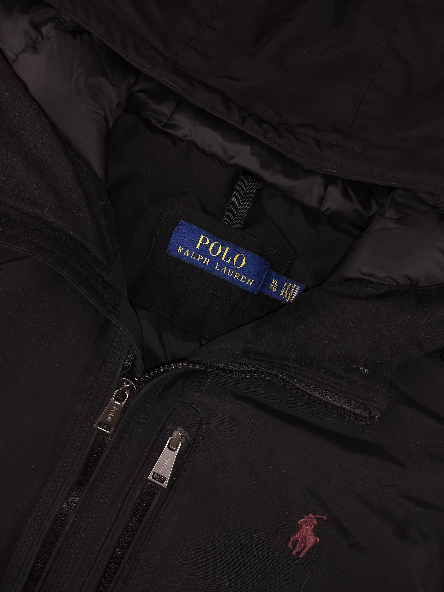 Ralph Lauren - Parka matelassée noire taille XL - Le Saptuaire