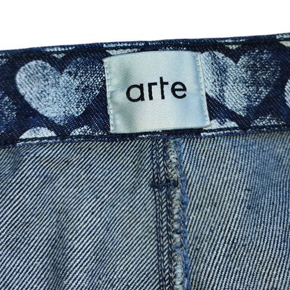 Arte - Pantalon à motif cœurs bleu taille XL