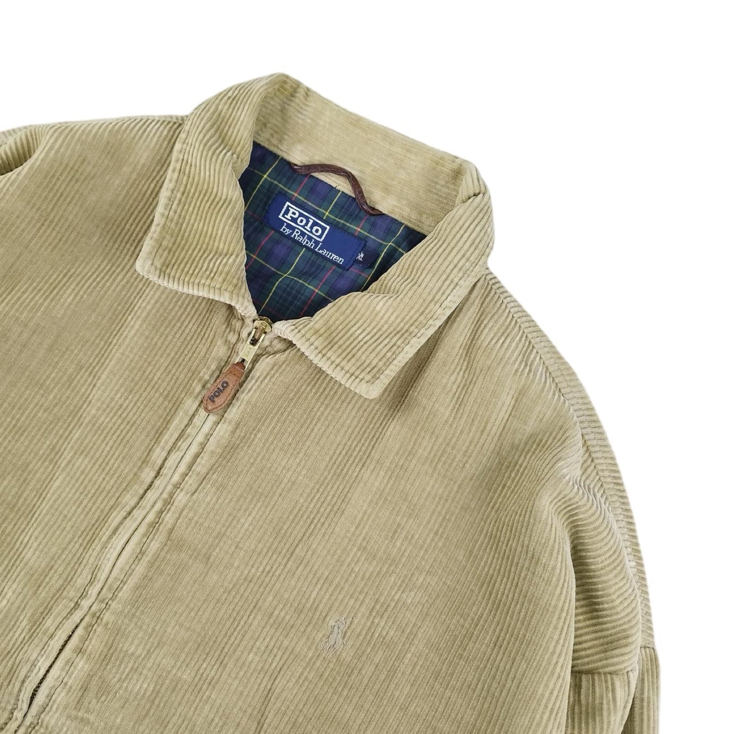 Ralph Lauren Harrington - Veste en velours côtelé crème taille XL - Le Saptuaire