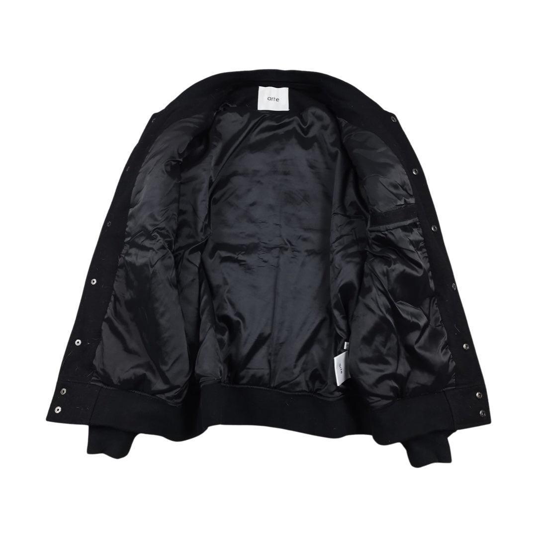 Varsity Jacket en laine noire taille L - Le Saptuaire