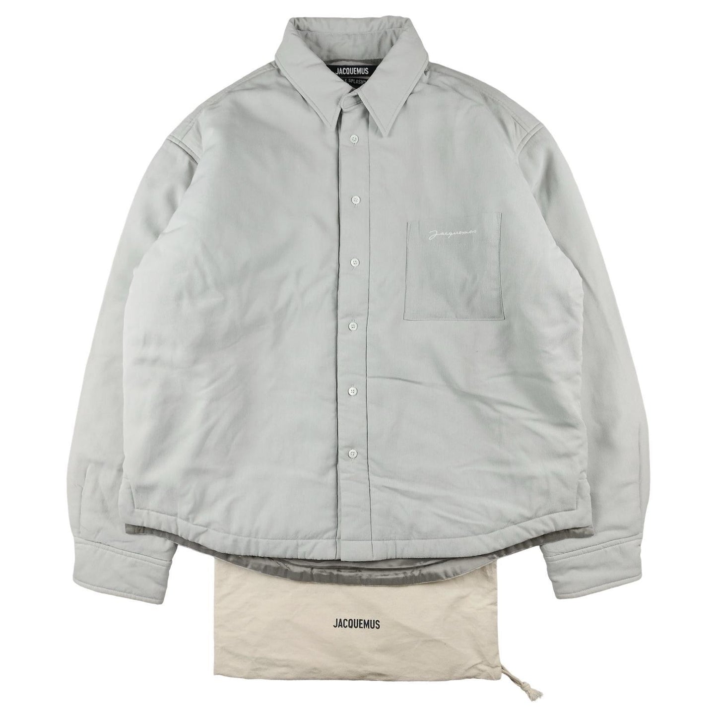 Jacquemus - Veste surchemise « La chemise Boulanger » gris L - Le Saptuaire