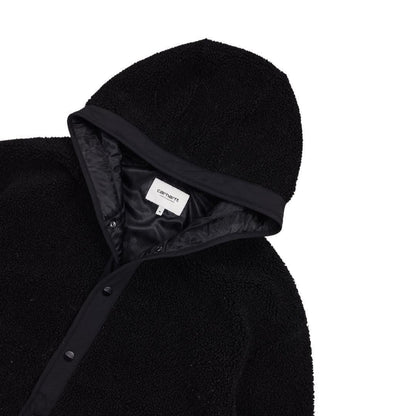 Veste polaire à capuche boutonnée noire taille M - Le Saptuaire