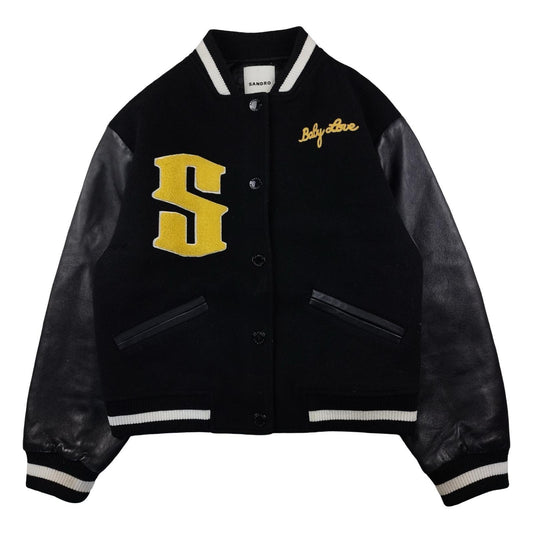 Sandro - Varsity Jacket noire taille S - Le Saptuaire