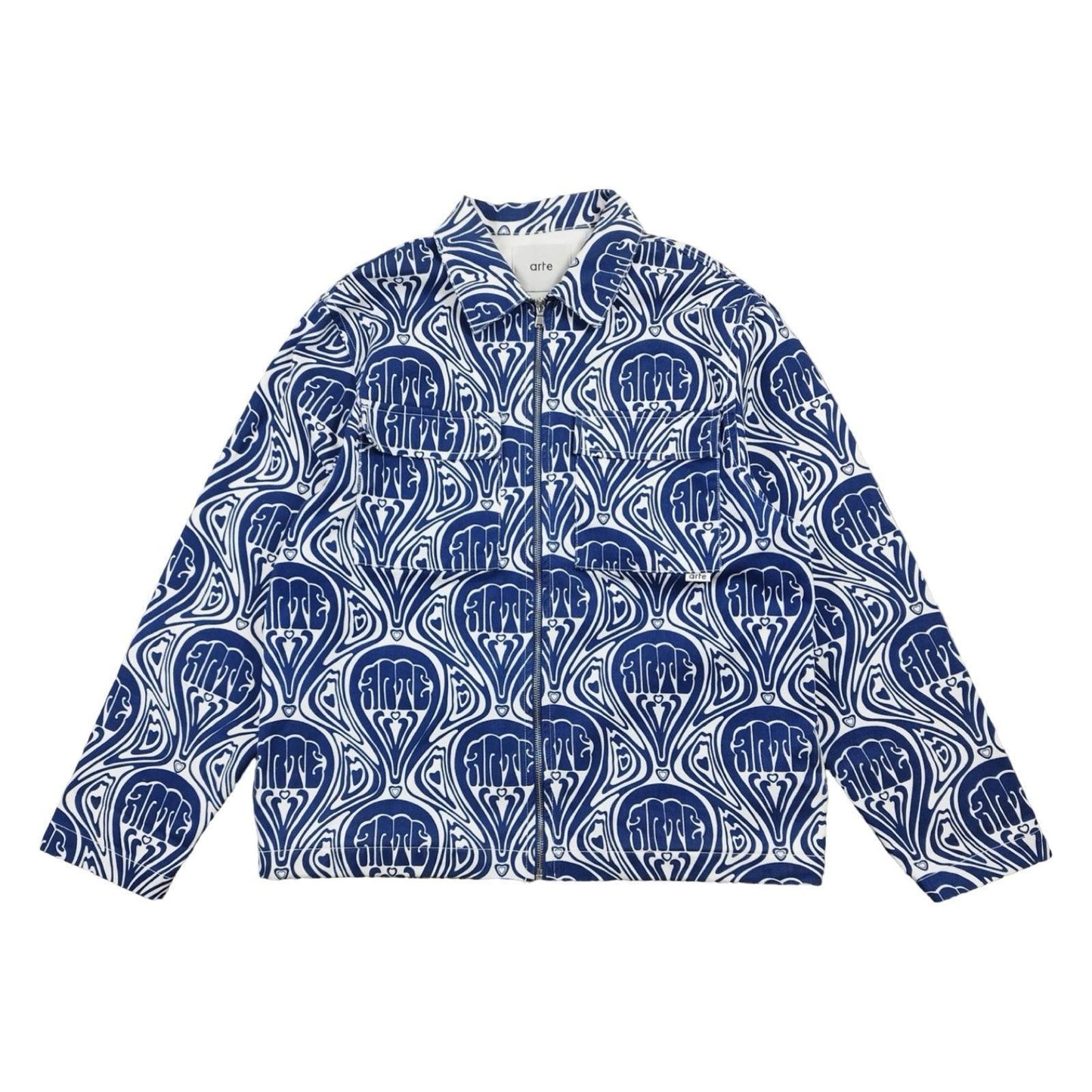 Veste à motifs bleu taille M - Le Saptuaire