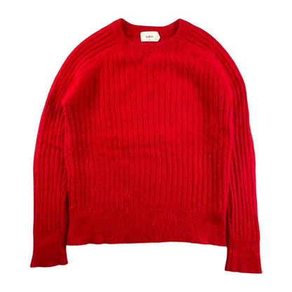 Ba&sh - Pull en angora et polyamide rouge taille S - Le Saptuaire