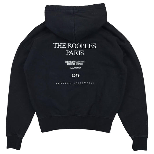 The Kooples - Pull à capuche noir taille S - Le Saptuaire