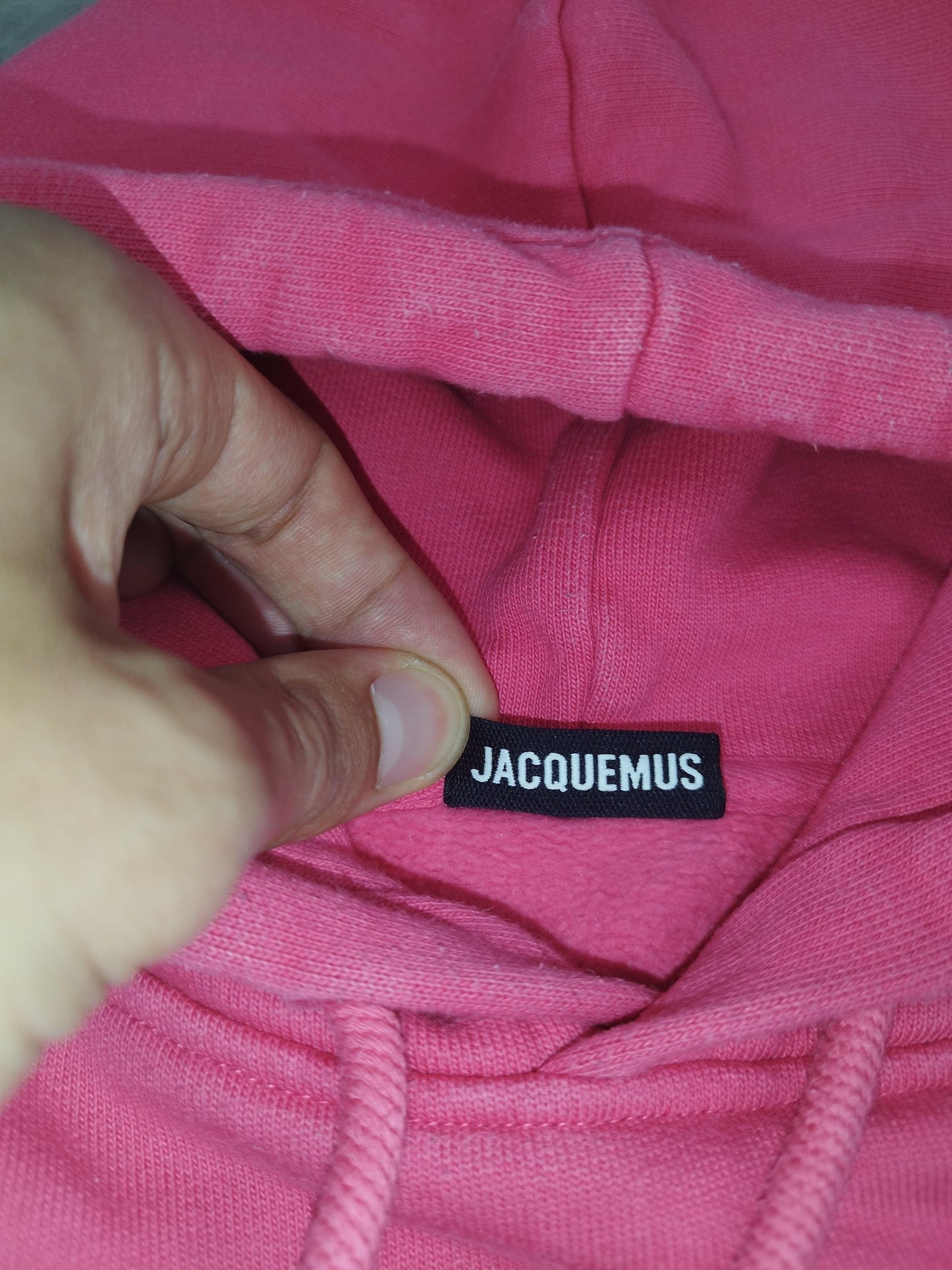 Jacquemus - Pull à capuche rose taille S - Le Saptuaire