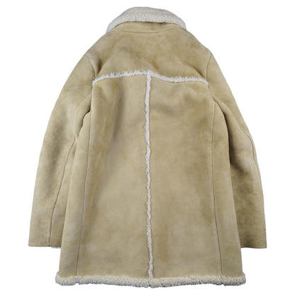 Sandro - Manteau en peau lainée camel taille S