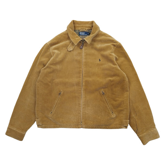 Ralph Lauren - Veste Harrington en velours côtelé moutarde taille XL