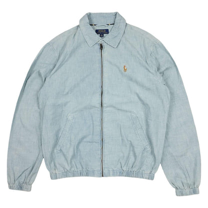 Ralph Lauren - Veste Harrington légère bleu ciel taille M - Le Saptuaire