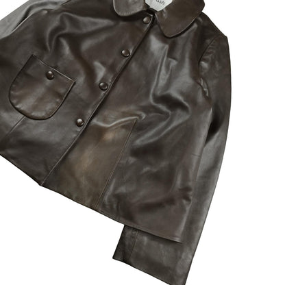 Ba&amp;sh - Lambskin leather jacket, brown, women's model size S