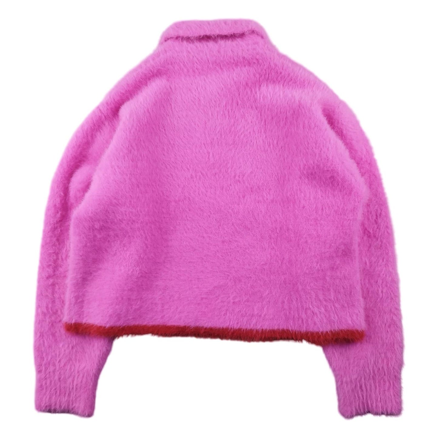 Jacquemus - Pull en mohair rose fuchsia taille XS