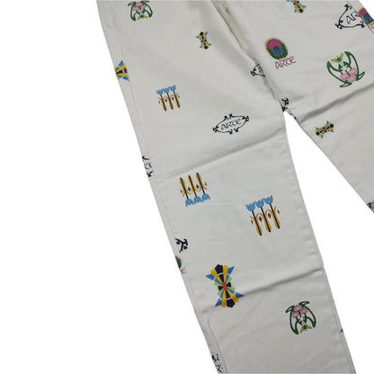 Pant à motifs blanc taille M - Le Saptuaire