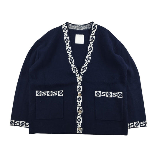 Sandro - Cardigan bleu marine taille XS - Le Saptuaire