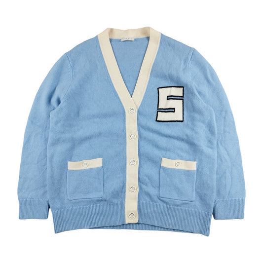 Sandro - Cardigan en laine bleu ciel taille L - Le Saptuaire