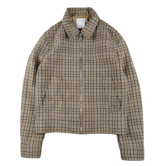 Sandro - Beige checked dress jacket size XS