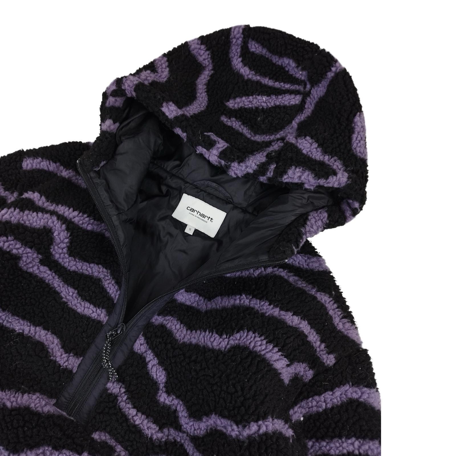 Carhatt - Polaire « W’ Hooded Loon Liner » à capuche noire et violet taille S - Le Saptuaire