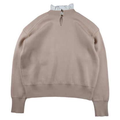 Sandro - Pull en laine beige taille M