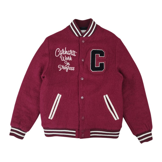 Carhartt - Varsity Jacket en laine bordeaux taille XS