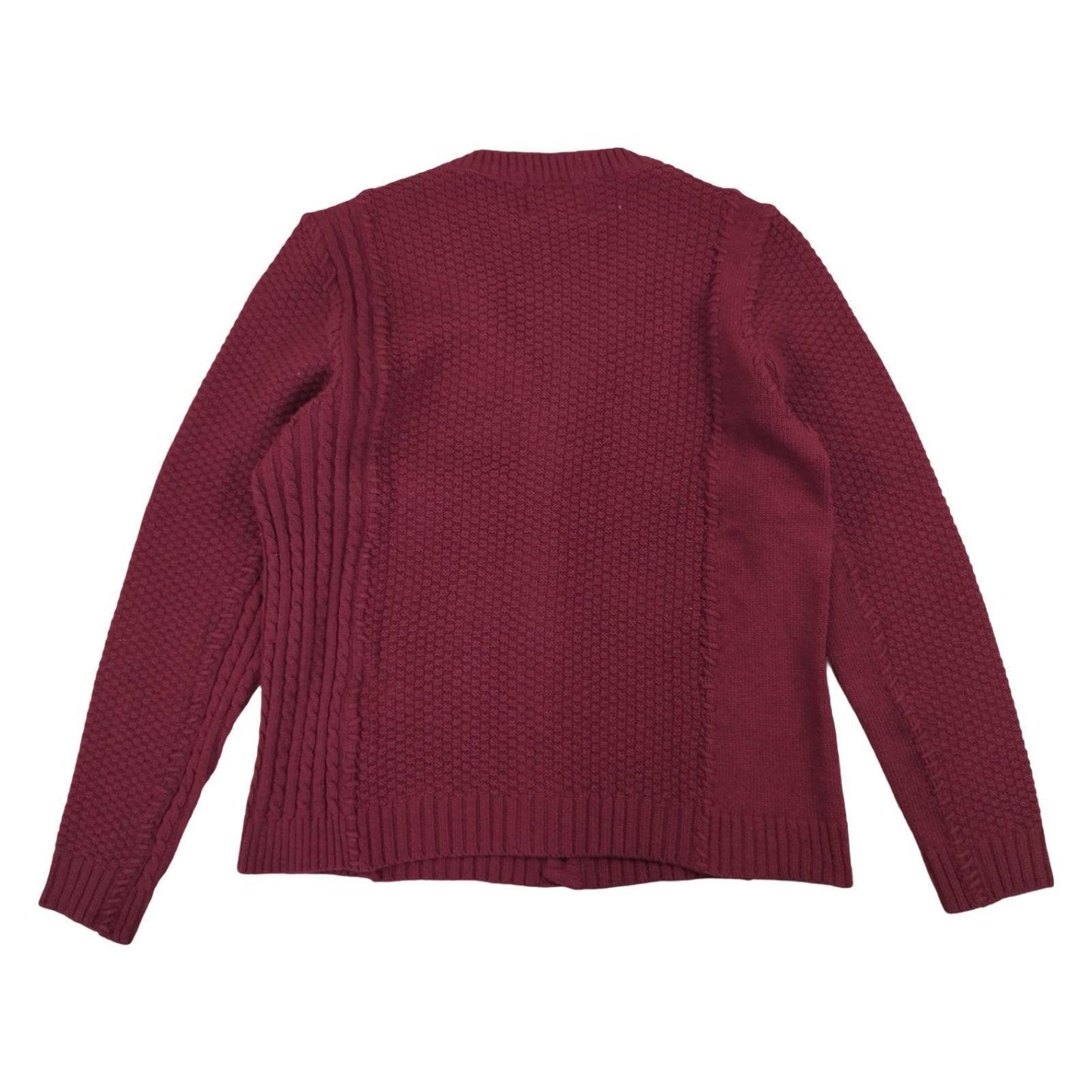 Arte - Cardigan tressé bordeaux taille L - Le Saptuaire