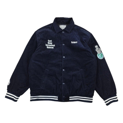 Carhartt - Letterman Jacket en velours côtelé bleu marine taille XL - Le Saptuaire