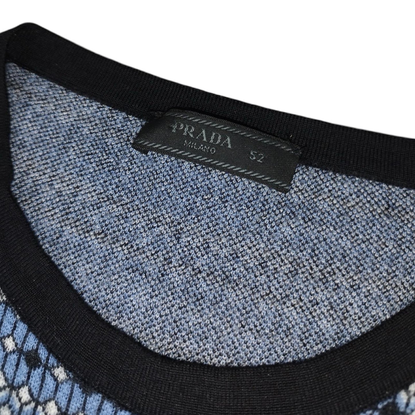 Prada - Pull en laine à motifs taille M