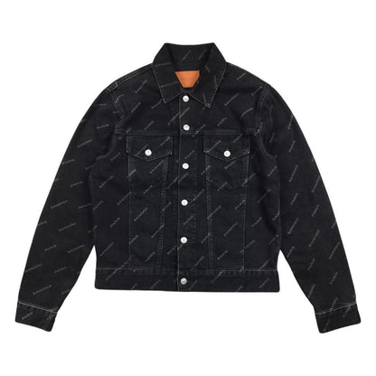 Veste en jean noire taille L - Le Saptuaire