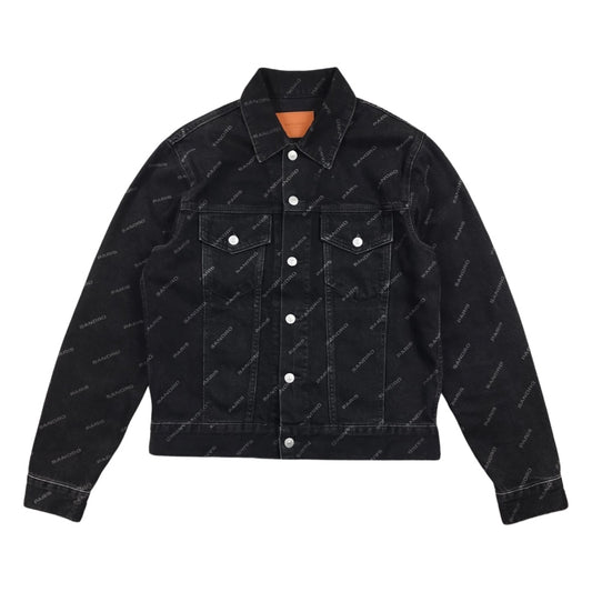 Veste en jean noire taille L