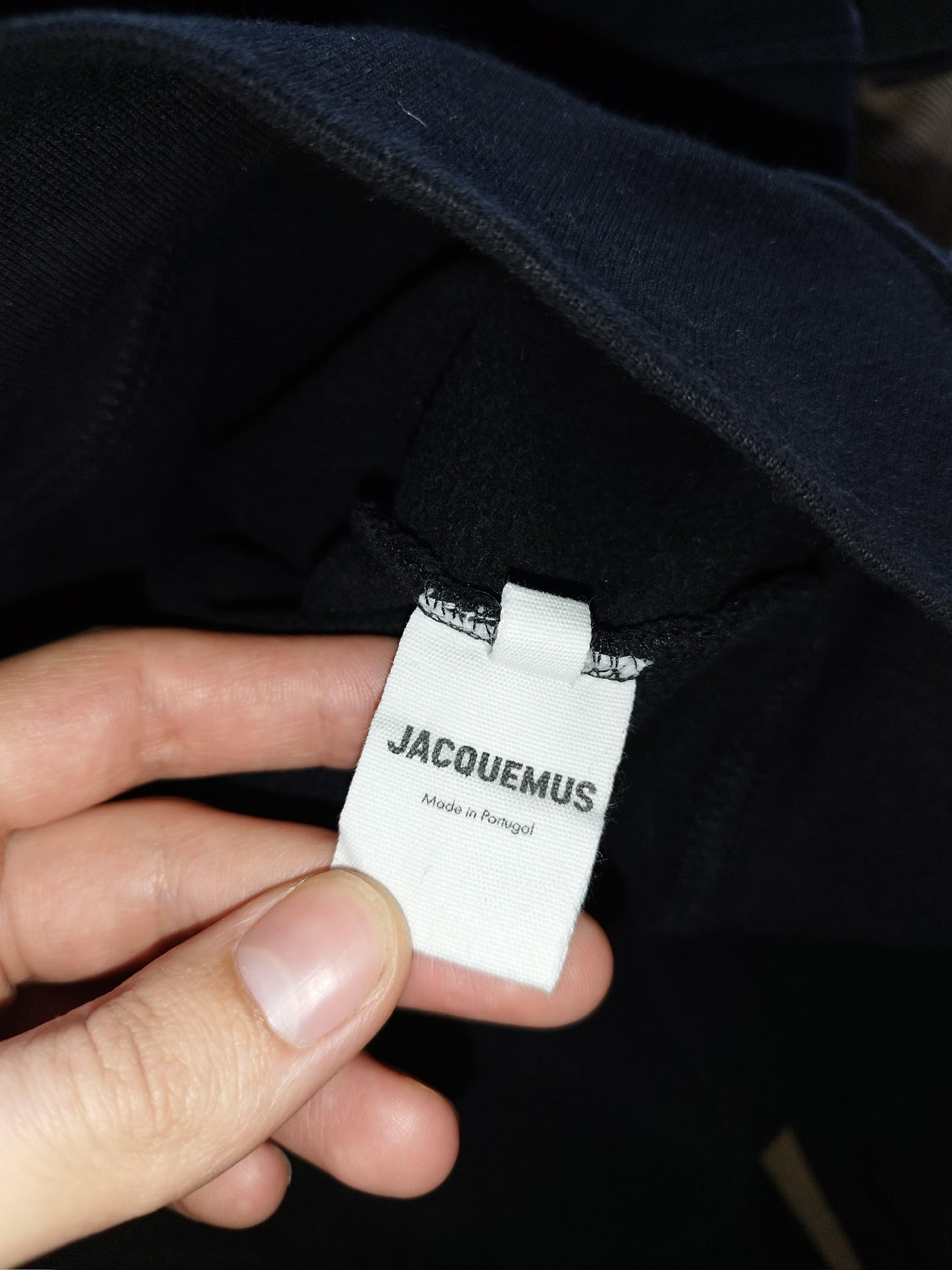 Jacquemus - Sudadera negra con capucha talla XL