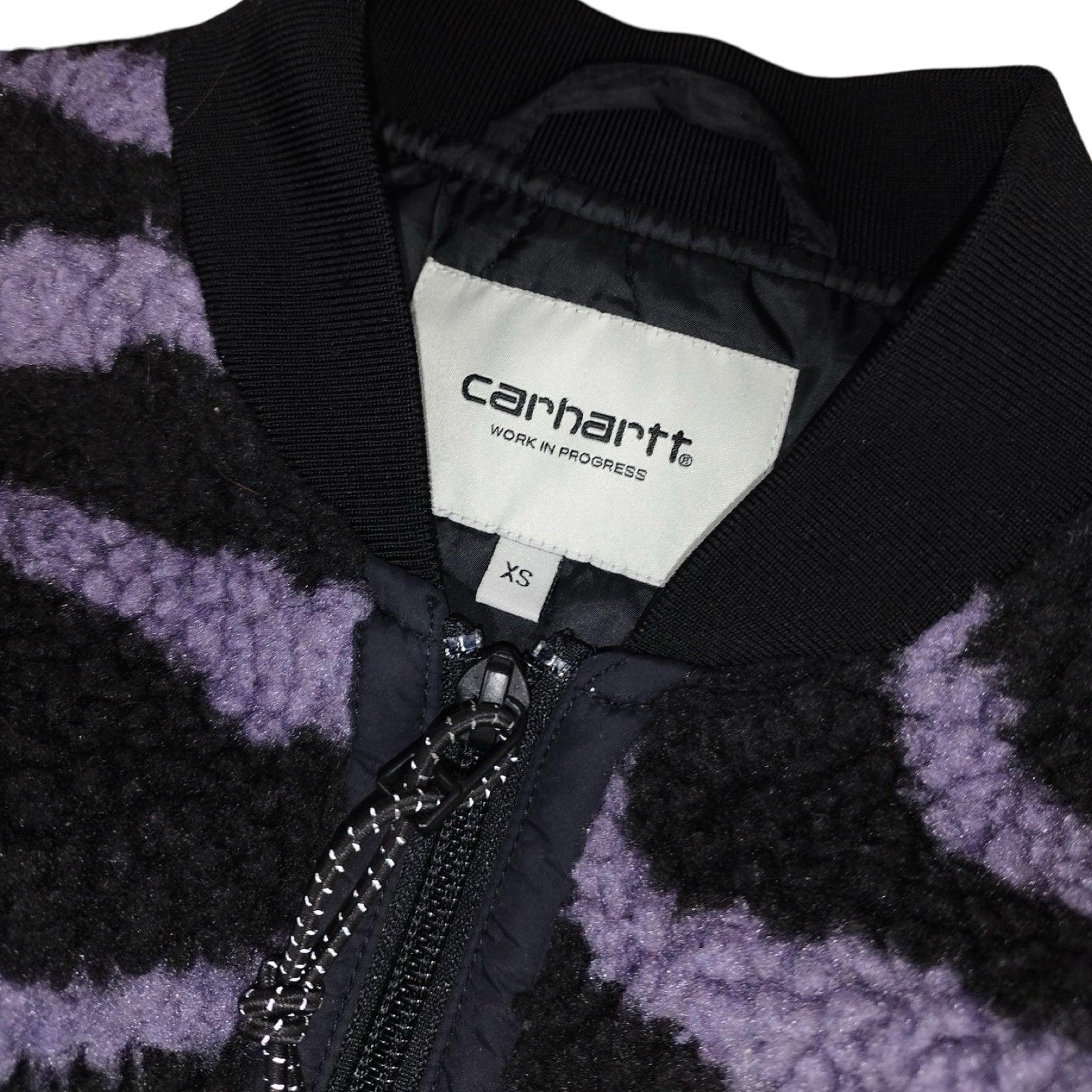 Carhartt - Polaire « Janet Liner » zippée violet et noire taille XS - Le Saptuaire