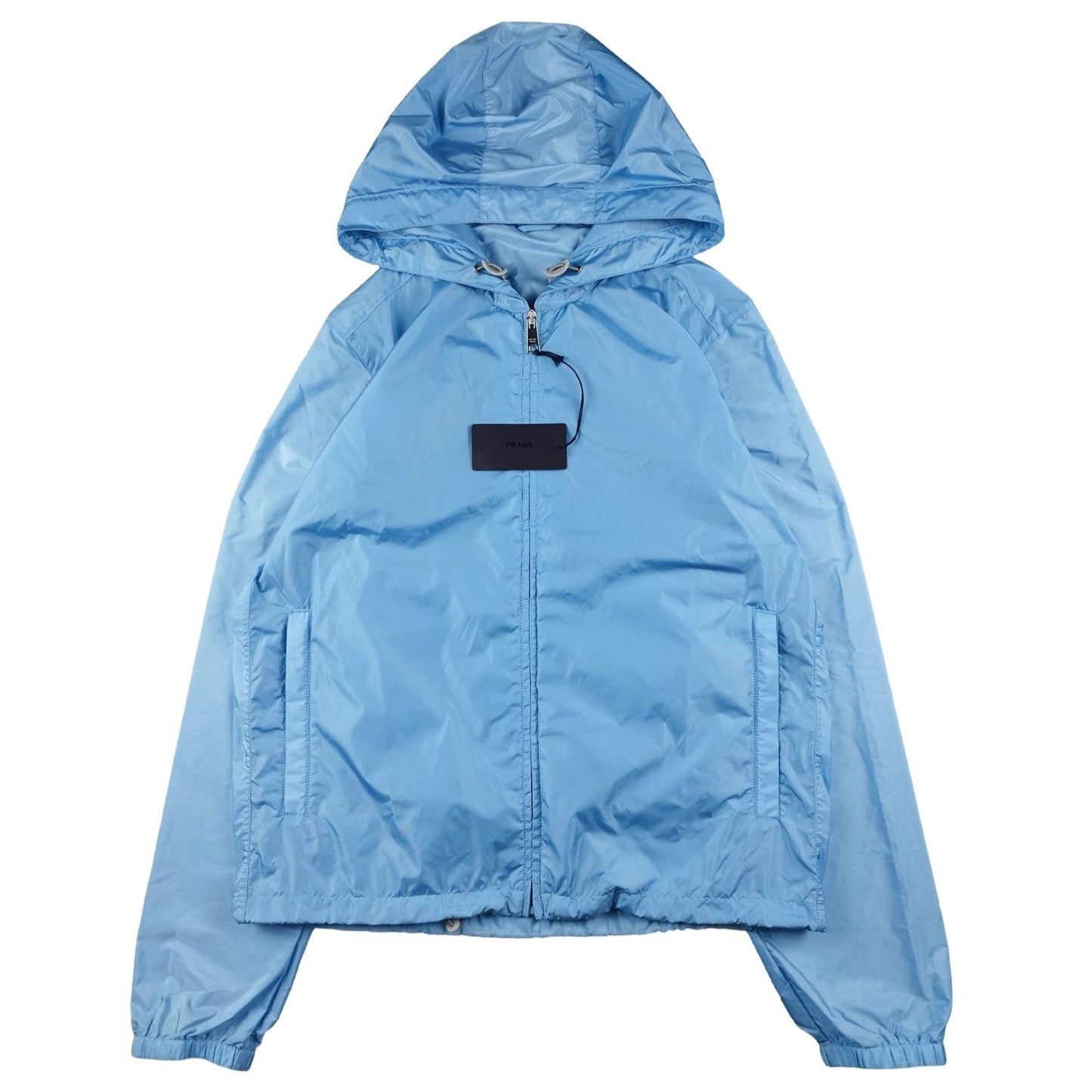 Prada - Veste K-way, bleu ciel, taille L