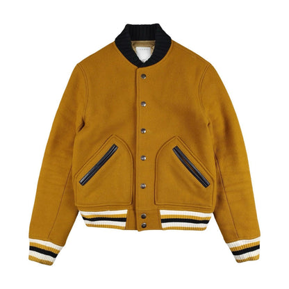 Sandro - Varsity Jacket en laine moutarde taille S - Le Saptuaire