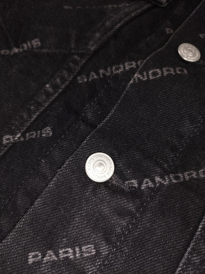 Veste en jean noire taille L - Le Saptuaire