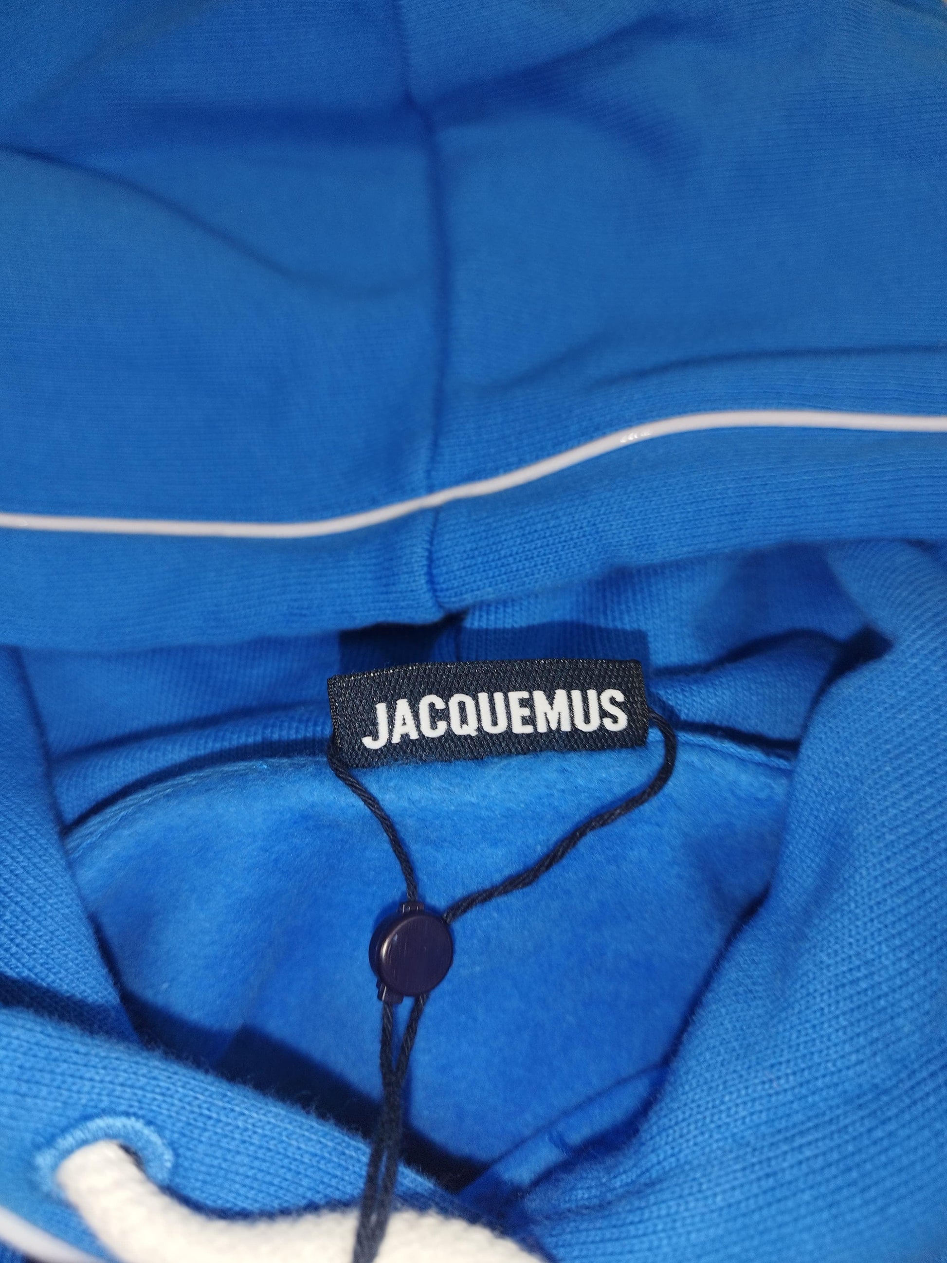 Jacquemus - Pull à capuche bleu taille M - Le Saptuaire