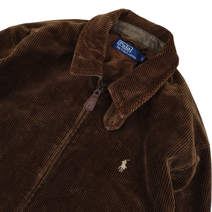 Ralph Lauren Harrington - Veste en velours côtelé marron taille M - Le Saptuaire