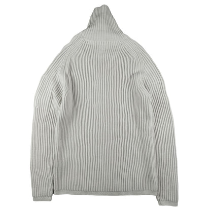 C.P. Company - Pull à col roulé en laine blanc cassé taille XL