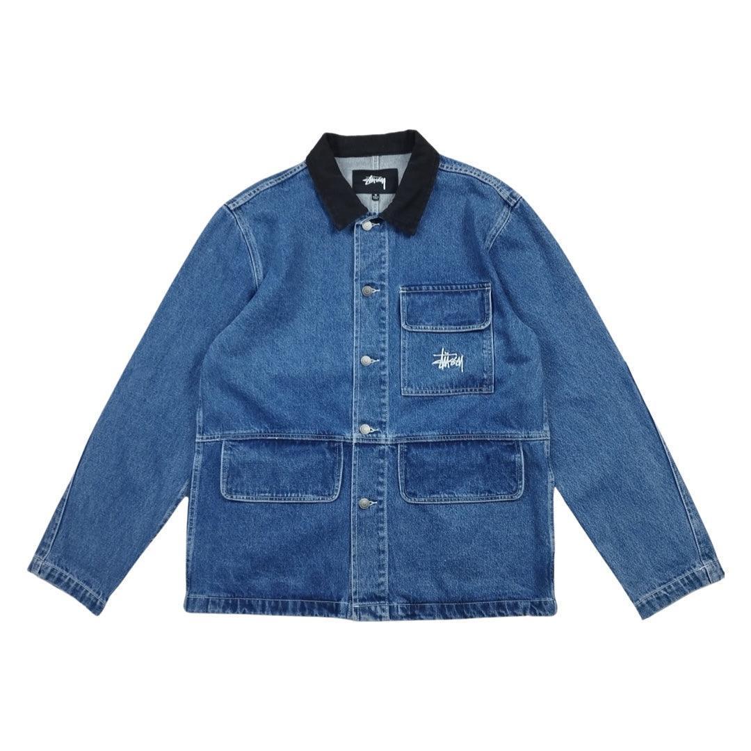 Stüssy - Veste en jean bleu marine taille L - Le Saptuaire