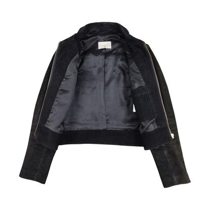 Sandro - Veste en cuir noire taille XS - Le Saptuaire