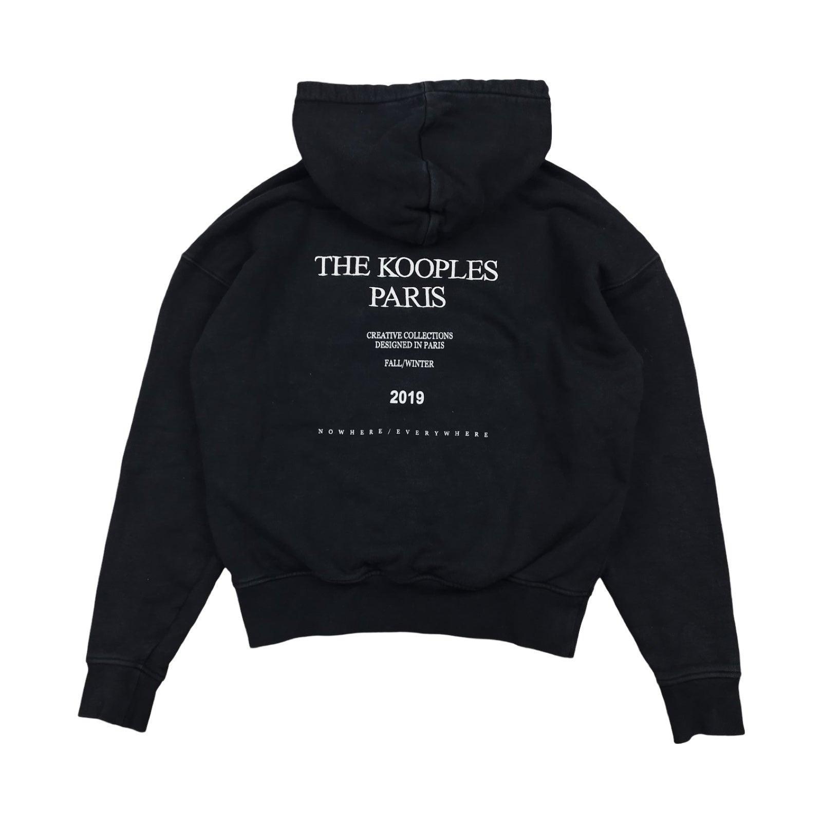 The Kooples - Pull à capuche noir taille S - Le Saptuaire