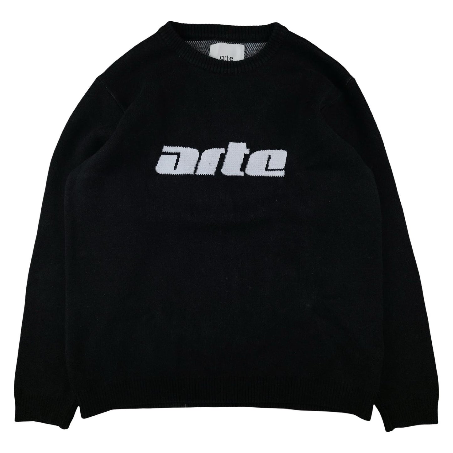 Arte - Black merino wool sweater size XL