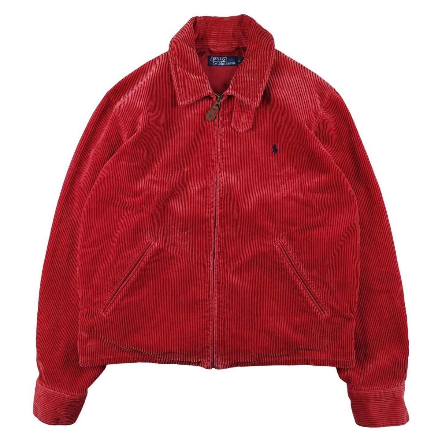 Ralph Lauren Harrington - Veste en velours côtelé rouge taille M - Le Saptuaire