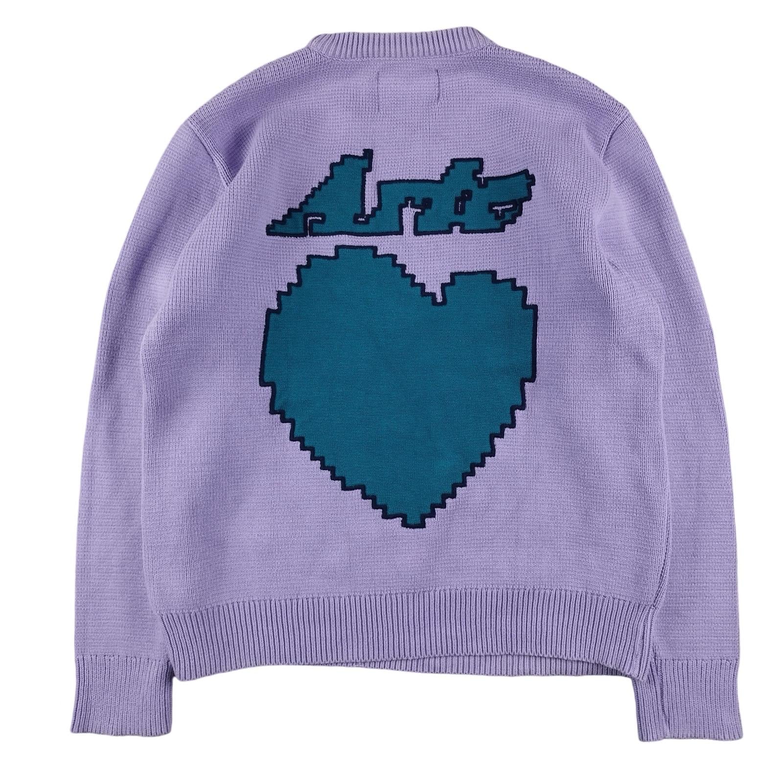 Arte - Pull en knit rose et bleu taille S - Le Saptuaire