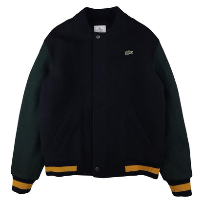 Lacoste - Navy Blue Wool Varsity Jacket Size M