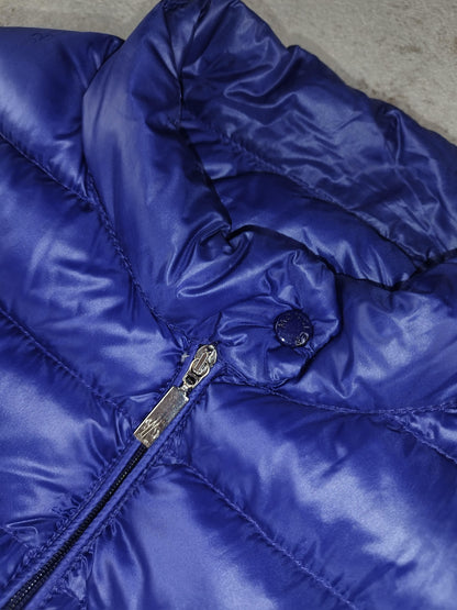 Moncler - Doudoune zippée, bleu vif, modèle pour femme « Lans Giubbotto » taille M